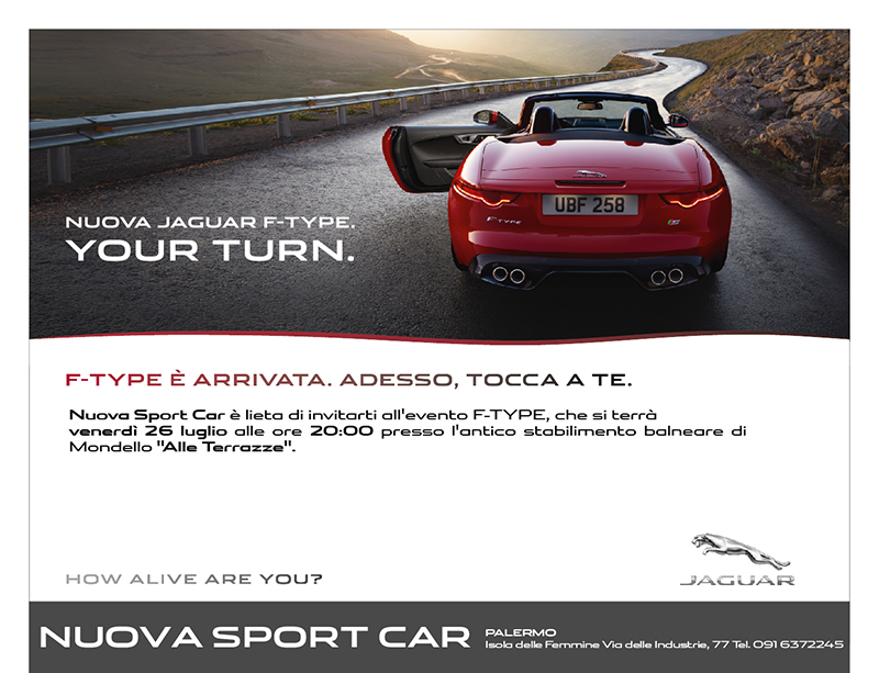 Nuova Sport Car Presenta La Jaguar F Type Live Sicilia