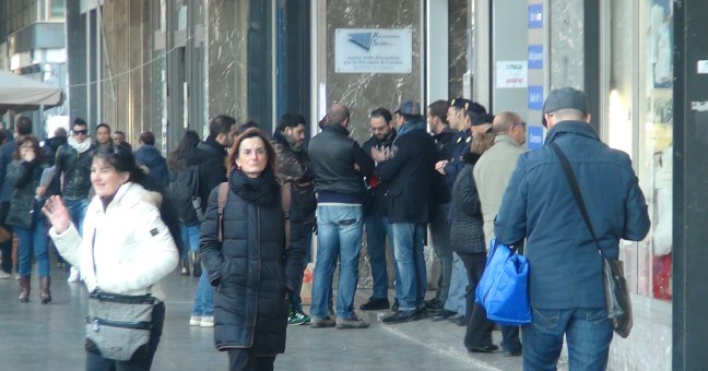 Protesta alla Serit |Interviene la Digos