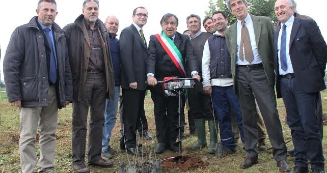 Parco Cassarà, il sindaco | pianta il primo di 10 mila alberi
