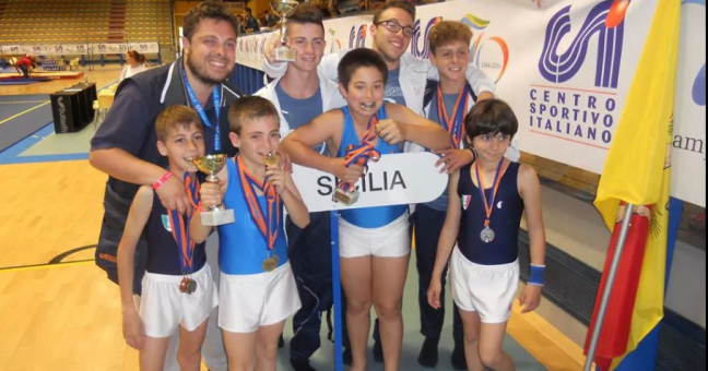 Al trapanese Marrone | il tricolore di ginnastica