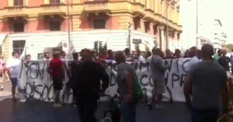 A Palermo il corteo |del Movimento disoccupati