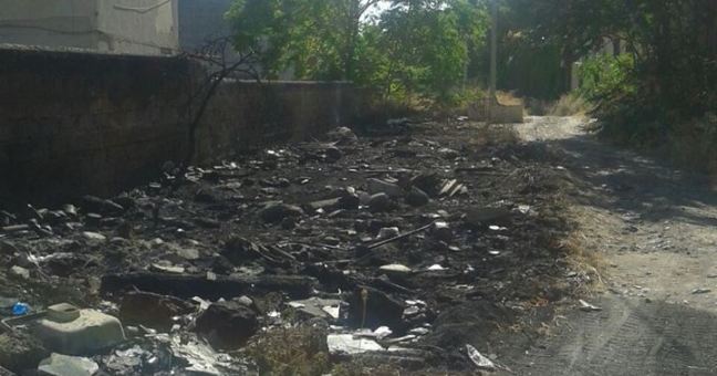 Incendiata una discarica | nella zona di via Altarello