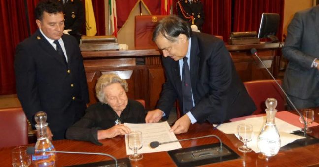 La vedova Caponnetto | cittadina onoraria di Palermo