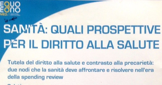 Sanità, si apre il dibattito |per diritto alla salute