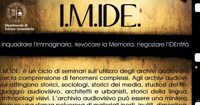 Al via il ciclo di seminari |Sugli archivi audiovisivi