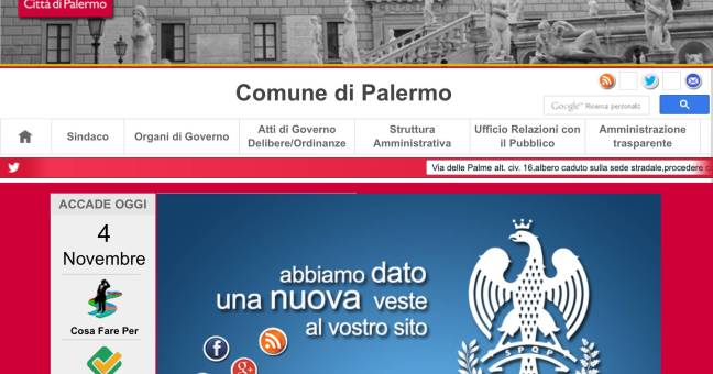 Il sito del Comune si rifà il look | Più integrazione con i social