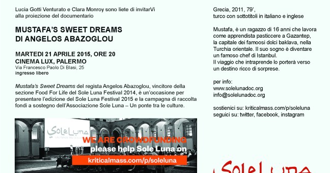 “Mustafa’s Sweet Dreams” | La proiezione a Palermo