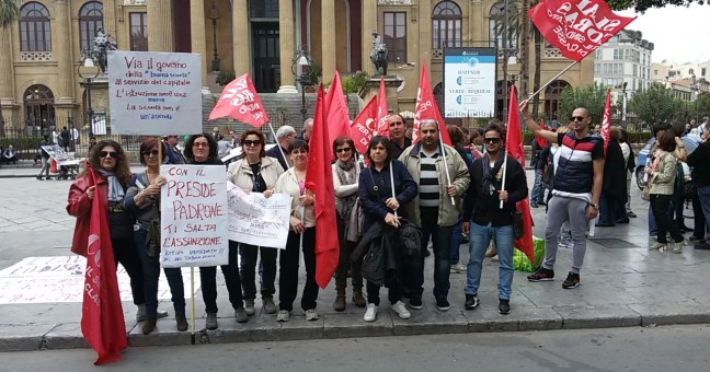 Sciopero generale della scuole | In piazza pure Lsu, Ata e Co.co.co