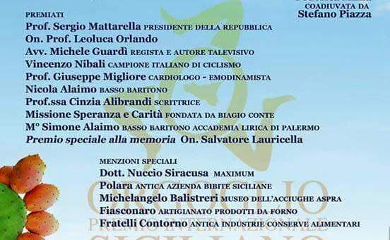 Premio Orgoglio siciliano |Domenica la cerimonia