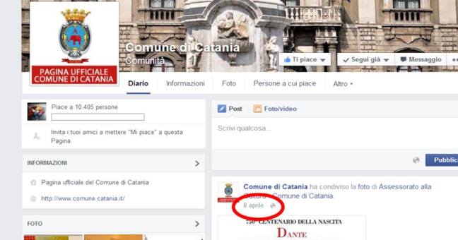 Comune, silenzio sui social |Comunicazione ferma ad aprile