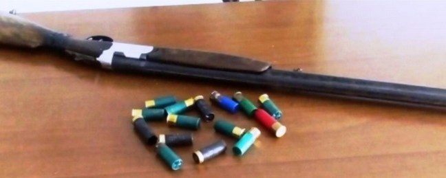 Spara con il fucile a pallini| Bloccato dai carabinieri