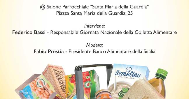 Colletta alimentare, domani |la presentazione alla città