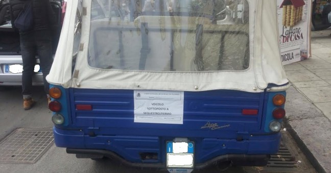 Sequestrato un Apecalesse | Era sprovvisto di licenza