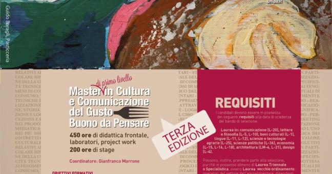Cultura e comunicazione del gusto |Master all’Università di Palermo
