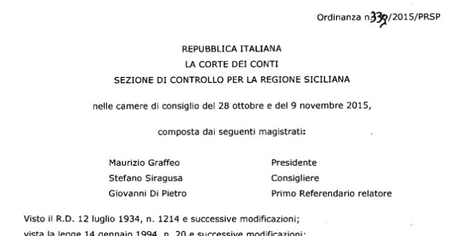 Debiti, residui e il bilancio 2015 |Le richieste della Corte dei conti