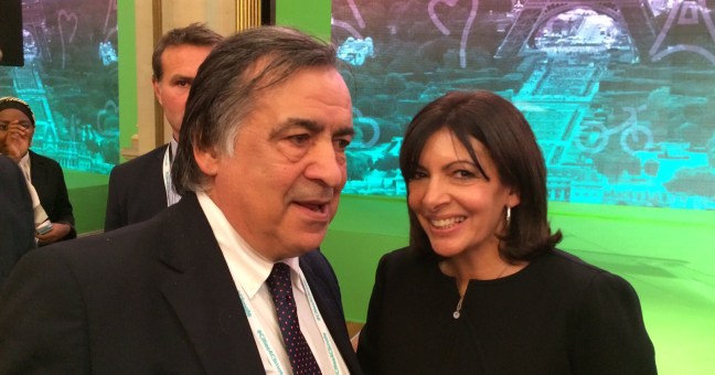 Orlando alla conferenza di Parigi| con Hidalgo e Hollande