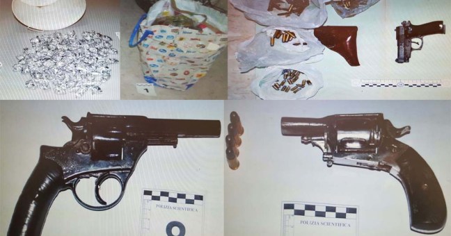 Droga e revolver in casa |Arrestato un ragusano