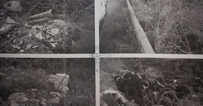 Eternit, pneumatici e pezzi di auto: | rifiuti pericolosi sulla strada