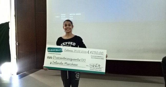 Formazione al Vaccarini |Premiata studentessa