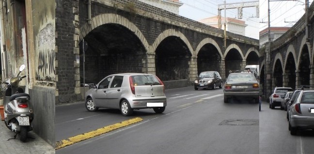 Via Dusmet, incidente autonomo |Anziano contro Archi della marina