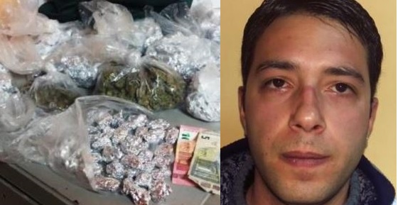 Droga, un arresto |Sequestro di “skunk”