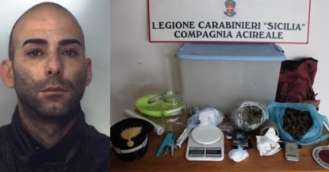 Cocaina e marijuana in garage |Dai domiciliari in carcere