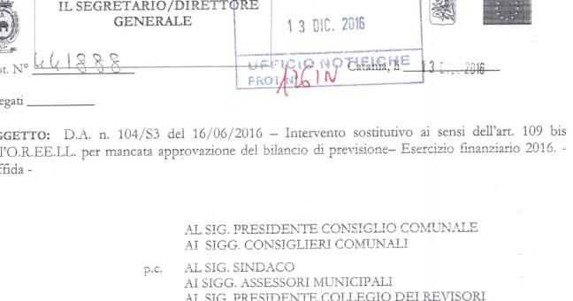 Il giorno del bilancio in Consiglio |Commissario diffida l’assemblea