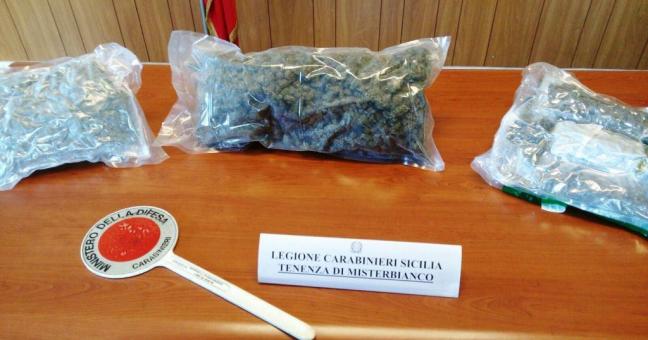 In casa con due chili di “erba” |Un 37enne finisce in manette