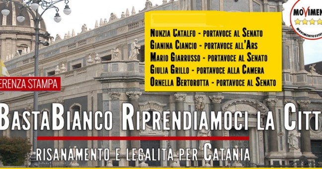 M5S: “Catania è allo sbando |Ecco le nostre proposte”