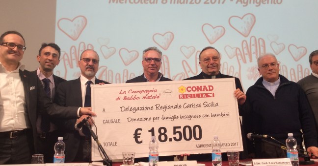Conad Sicilia dona alla Caritas | i fondi della campagna di Natale