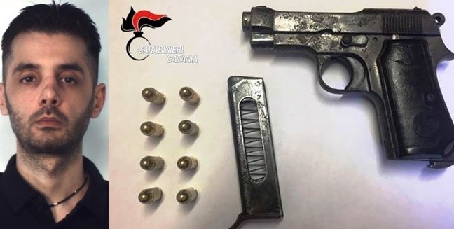 A passeggio con colpo in canna |In arresto un 36enne