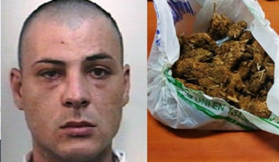 In casa con 54 dosi di “erba” |Carabinieri arrestano 26enne