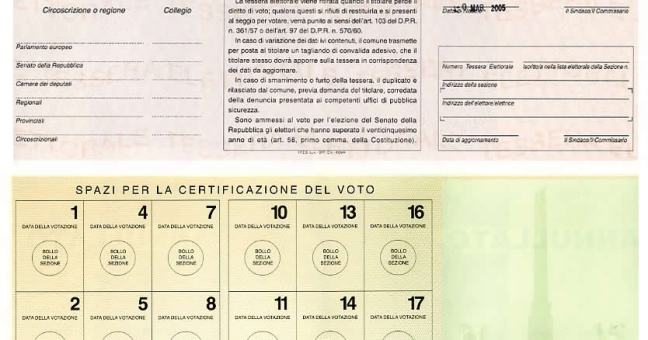 Ritiro tessere elettorali |Uffici decentrati aperti il 4  e 5
