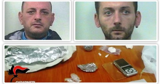 In possesso di cocaina ed “erba” |Due arresti dei carabinieri