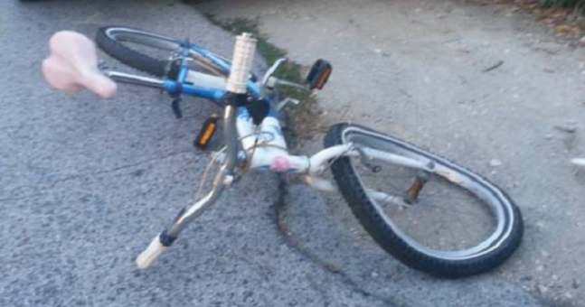 Bimbo cade dalla bici | Ucciso dal “mangiacarne”