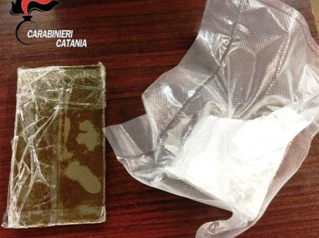 Cocaina e hashish in auto |Carabinieri arrestano 27enne