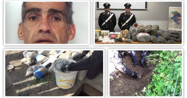Blitz dei carabinieri nel calatino |Scovato maxi deposito di droga