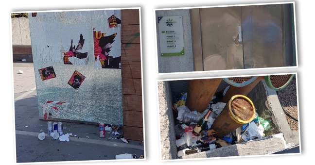 Vandali in azione in piazza Europa |Tre minorenni denunciati