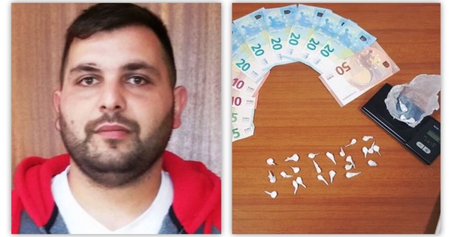 Cocaina in casa |In manette 26enne