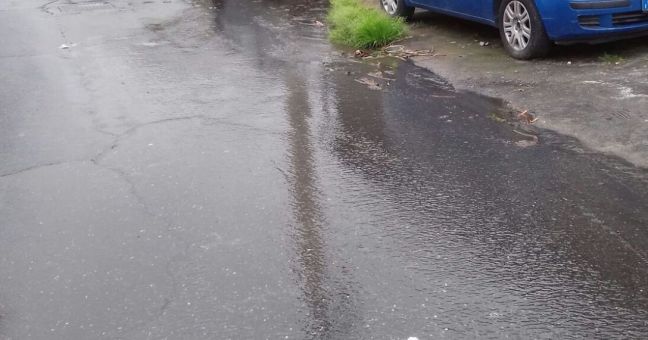 Perdita d’acqua a Fossa Creta |Via diventata lago artificiale