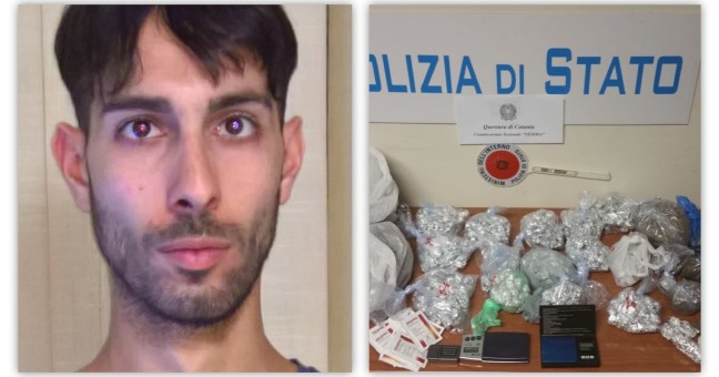 Marijuana in garage |Giovane pusher in manette