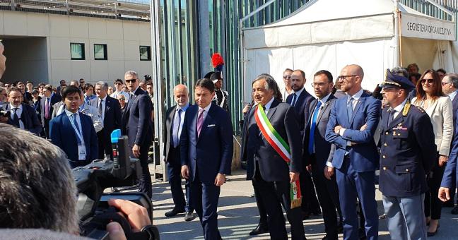 Conte sul luogo della strage | “Oggi è la festa della legalità”