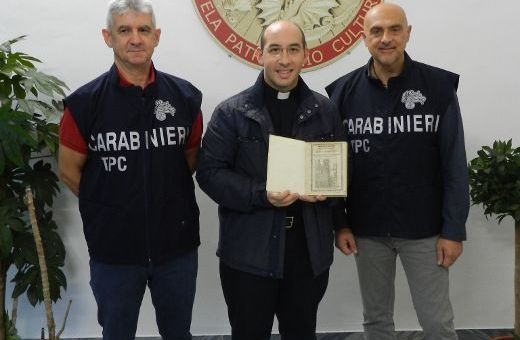 Ritrovato un antico manoscritto |Era stato rubato a Monreale