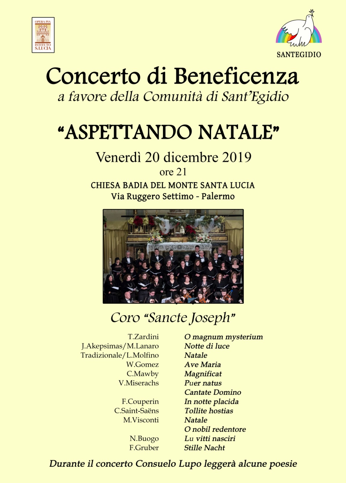 Poesie Di Natale In Siciliano.Sant Egidio E Solidarieta Il Concerto Di Natale Live Sicilia