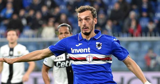 Gabbiadini positivo al Covid-19 |Sampdoria in quarantena