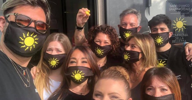 D'amico e il suo staff.