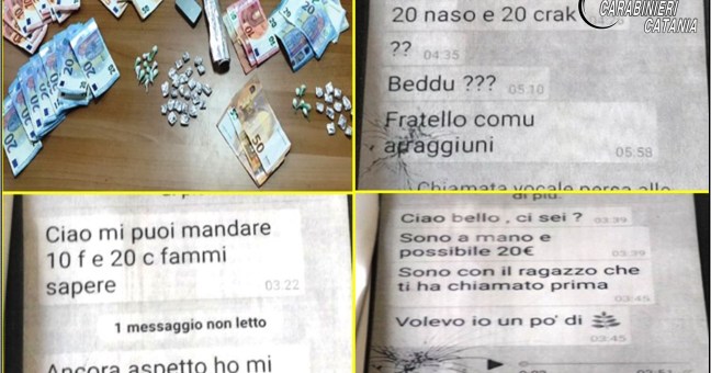 arrestato per droga dai carabinieri