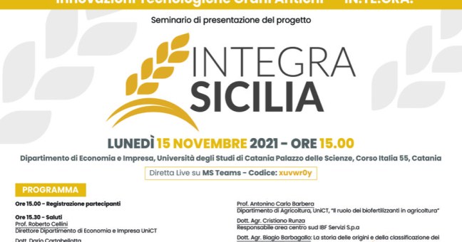 Catania: Seminario di presentazione della progetto Integra Sicilia