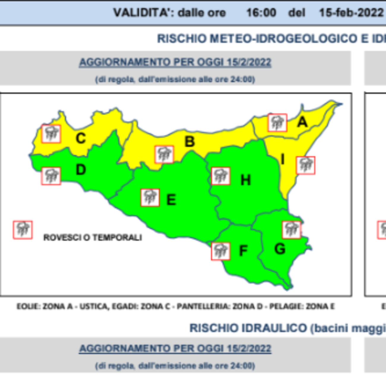 Sicilia, Allerta Gialla Per Temporali: L'avviso Della Protezione Civile ...