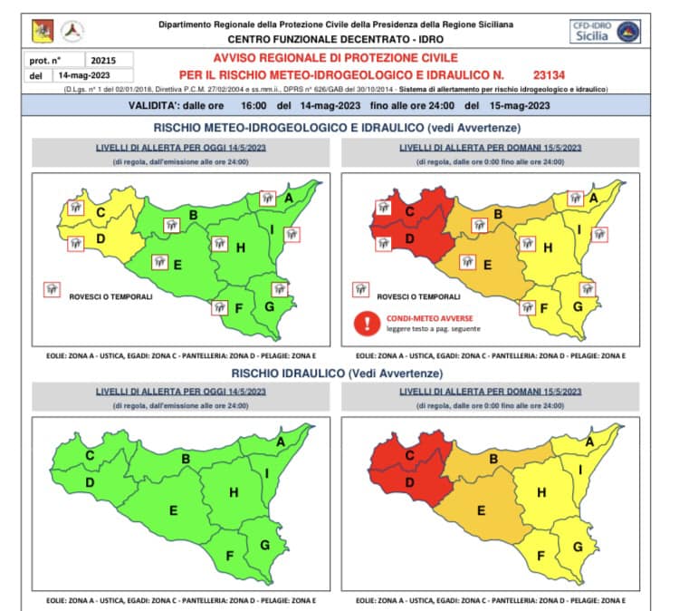 Maltempo, Allerta Meteo In Sicilia Occidentale: Scuole Chiuse